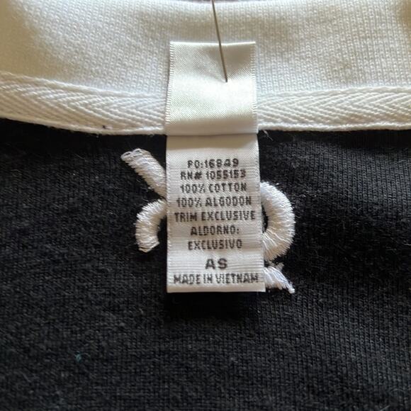 GK Elite Sportswear Black & White Athletic Knit Top Collar Fitted Size Small NWT - Picture 7 of 12